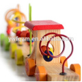 Искусство умы горячая продажа детские игрушки деревянный поезд